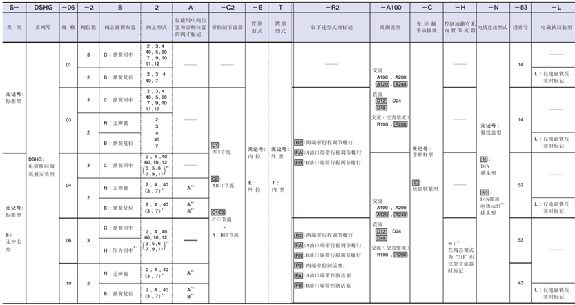 DSHG型號說明